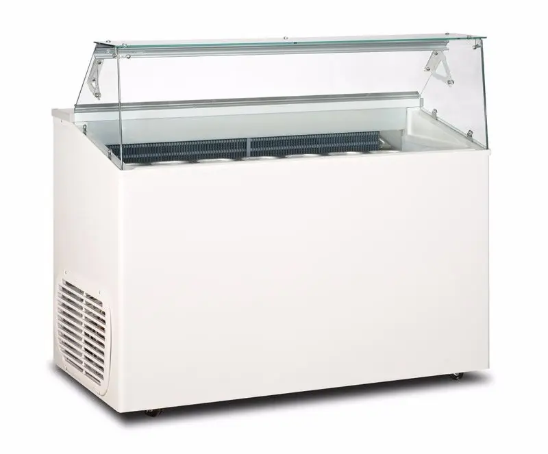 Merkproduct Framec Schepijsvitrine- Statisch 7x 5l Bakken - -15°C / -20°C - TOP 7 J - R290