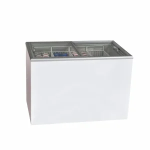 Elcold Vrieskist - Glazen Schuifdeksel - Vlak 4 Manden - 345L - -16°C/-23°C - NOVA 45 Veilige Betaling