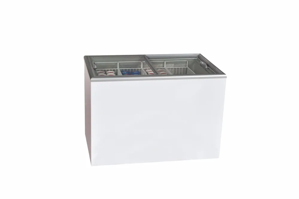 Elcold Vrieskist - Glazen Schuifdeksel - Vlak 4 Manden - 345L - -16°C/-23°C - NOVA 45 Veilige Betaling