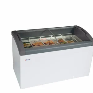 Elcold Vrieskist - Glazen Schuifdeksel - gebogen 5 Manden - 352L - -16°C/-23°C - FOCUS 131 Flitsaanbieding