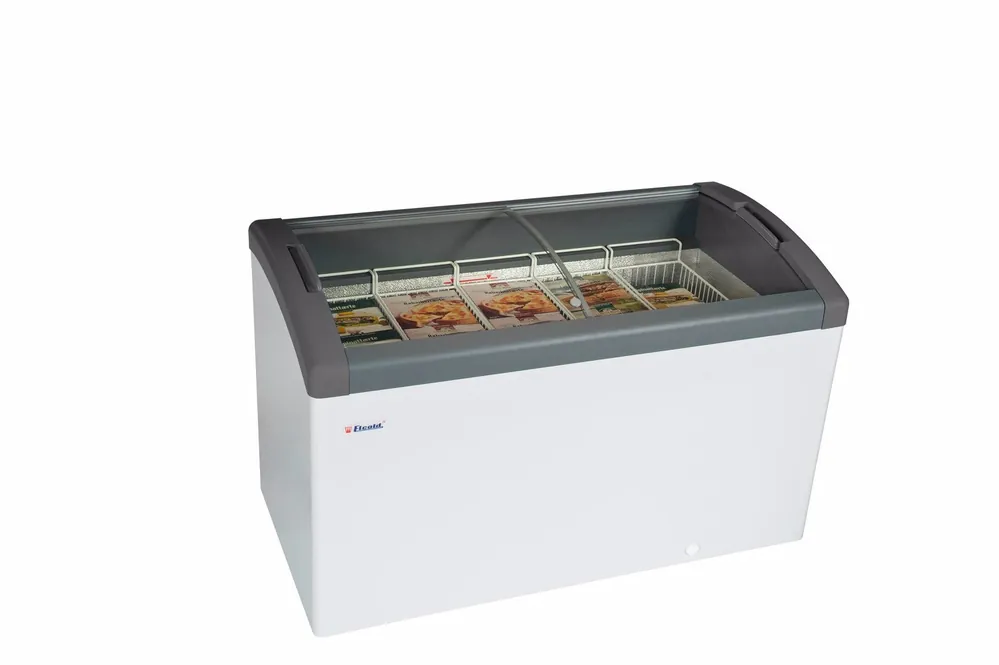 Elcold Vrieskist - Glazen Schuifdeksel - gebogen 5 Manden - 352L - -16°C/-23°C - FOCUS 131 Flitsaanbieding