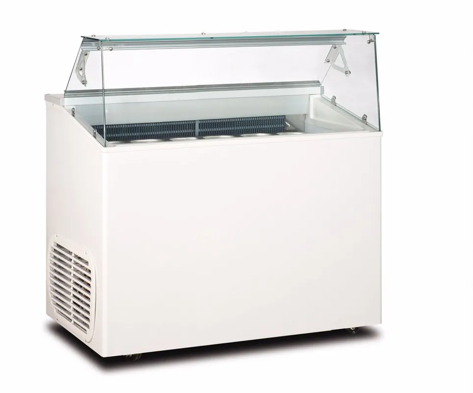 Framec Schepijsvitrine - Statisch 6x 5l Bakken - -15°C / -20°C - TOP 6 J - R290 Favoriet