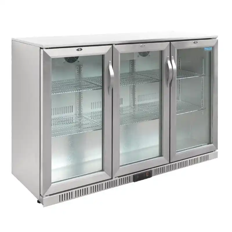 Superprijs Polar G-serie 3-Deurs Barkoeling - klapdeuren - RVS 330 Liter - 1350x520x(H)900mm