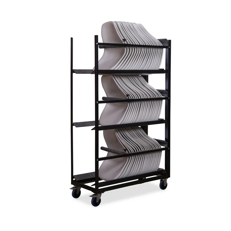 Bestseller Transportwagen voor 60 zitschalen zonder armleuningen Keeve, 53,5x120,5x195cm (BxDxH), T92010