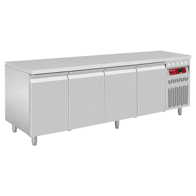 Hete Deal Koelwerkbank geforceerd, 4 deuren GN 1/1, 550 Lit.