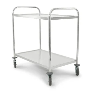 RVS Serveerwagen - 2 Niveaus Beste Prijs