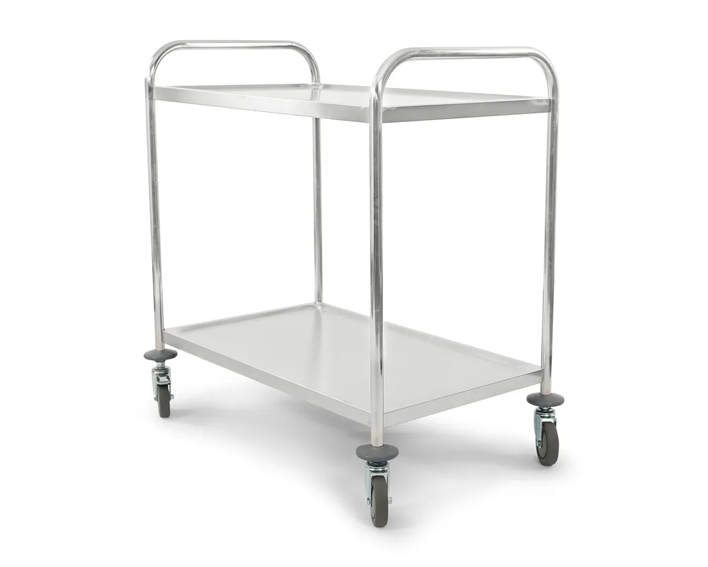RVS Serveerwagen - 2 Niveaus Beste Prijs