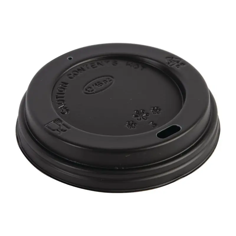 Laatste Kans Deksel voor Koffiebekers - 340-455ml - Zwart - 50 Stuks