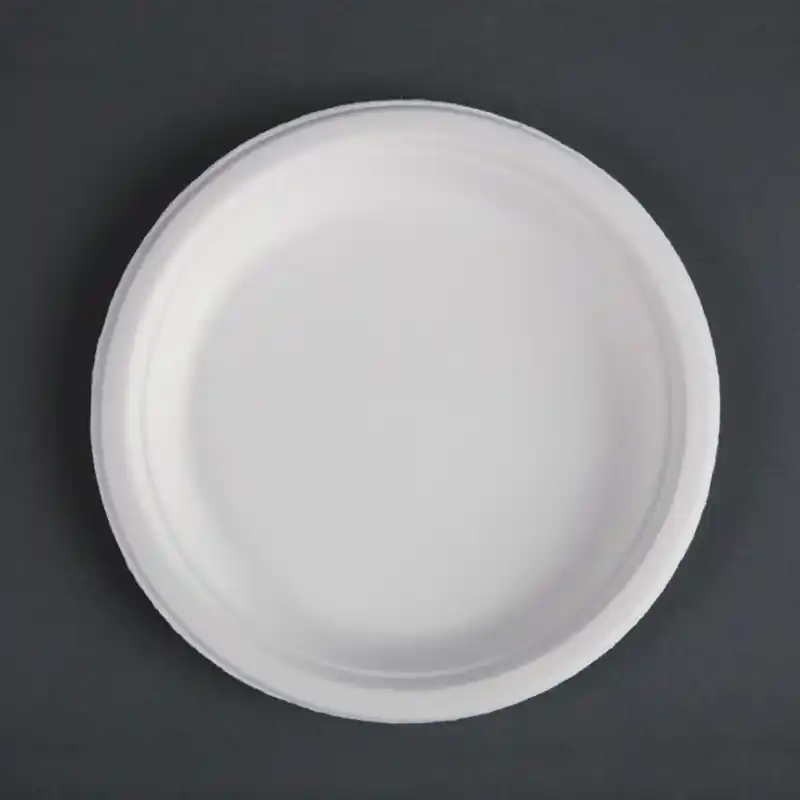 Lage Kosten Composteerbare Bagasse Borden - Ø179mm - 50 Stuks
