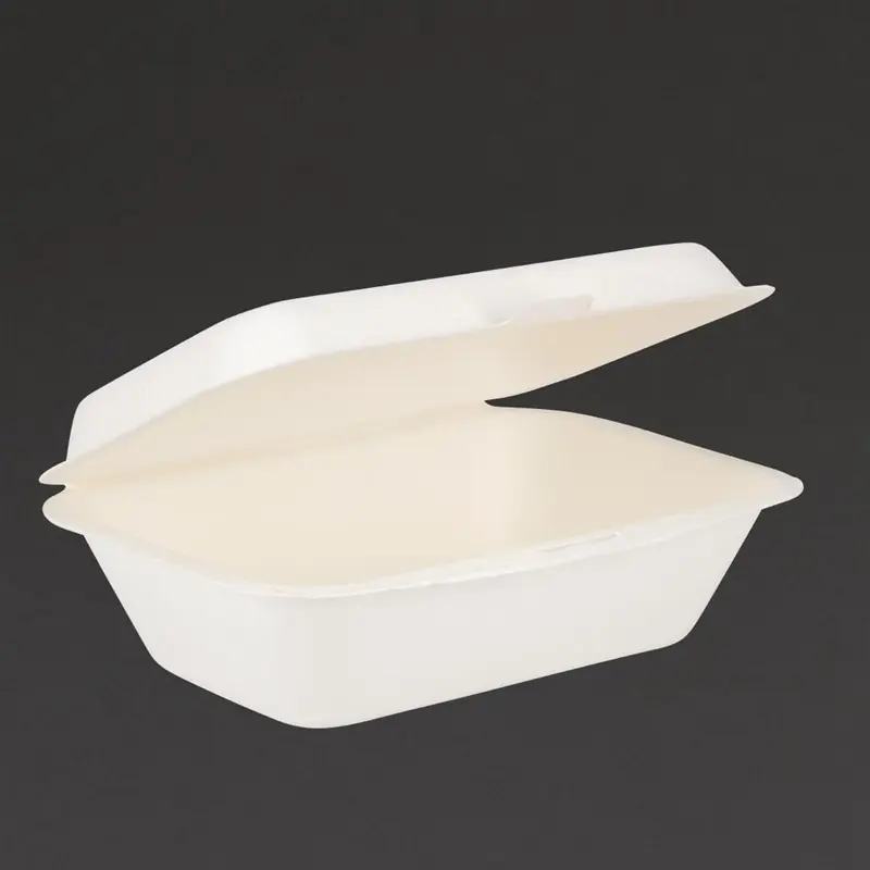 Composteerbare Bagasse Maaltijddozen - 250 Stuks - 500ml Meest Verkocht