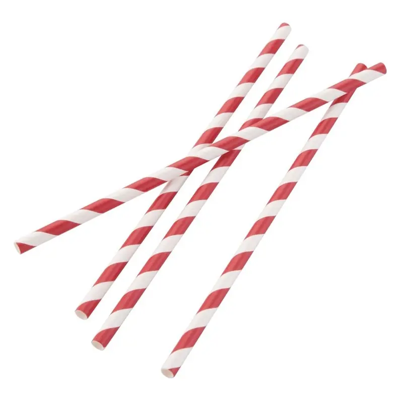 Fiesta Compostable composteerbare papieren rietjes 210mm rood-wit Individueel verpakt (250 stuks) Koop Online