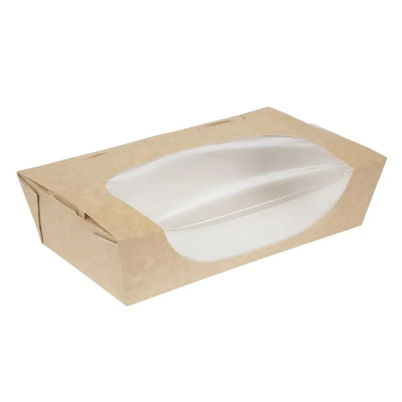 Lage Prijs Recyclebare saladeboxen - met kijkvenster - 1L