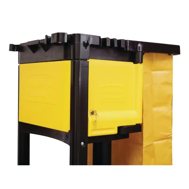 Actieprijs Rubbermaid kist met slot voor schoonmaaktrolley L658