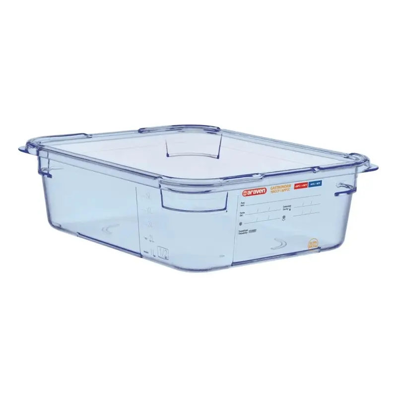 Betaalbaar Araven ABS blauwe GN 1/2 voedseldoos 10cm diep