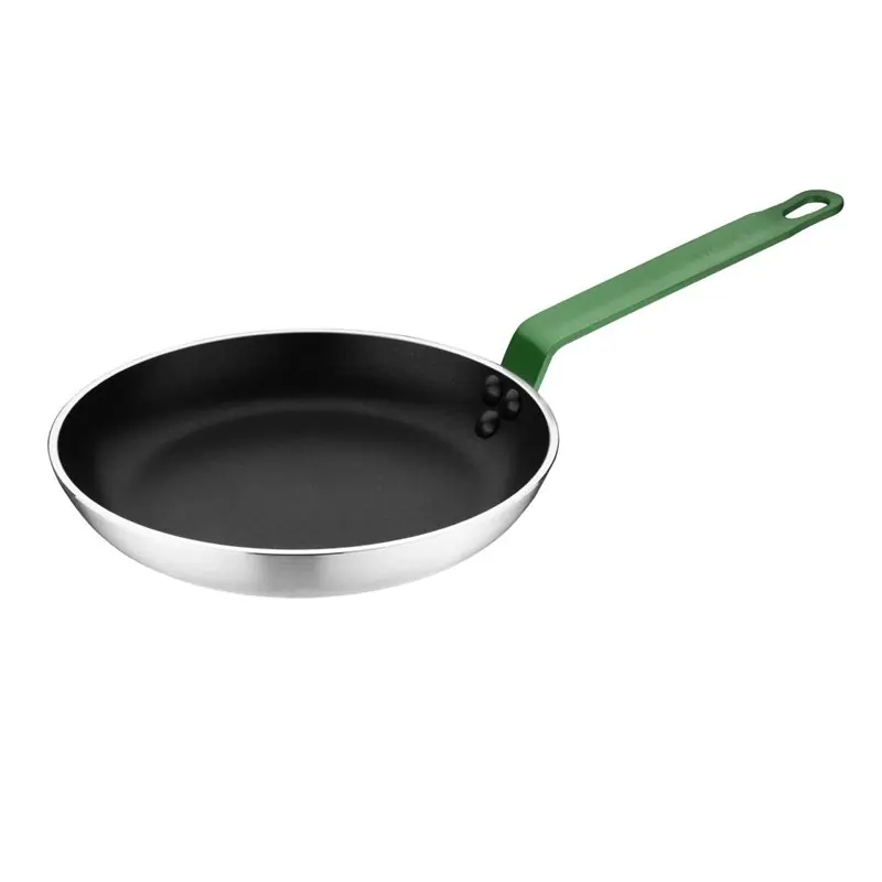 Bestel Nu Hygiplas Teflon Platinum Plus anti-aanbak koekenpan 200mm groen handvat