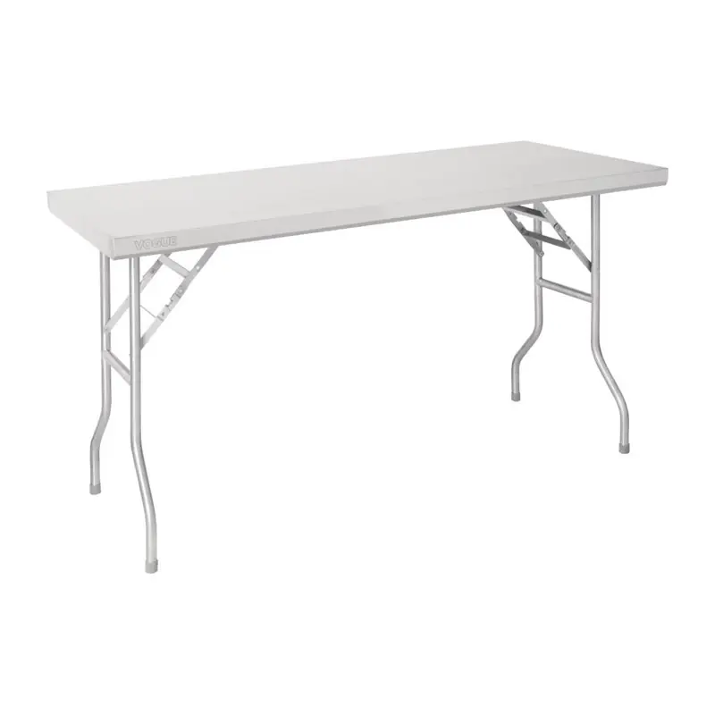 Vogue RVS inklapbare werktafel 1830x610x780 Gereduceerde Prijs