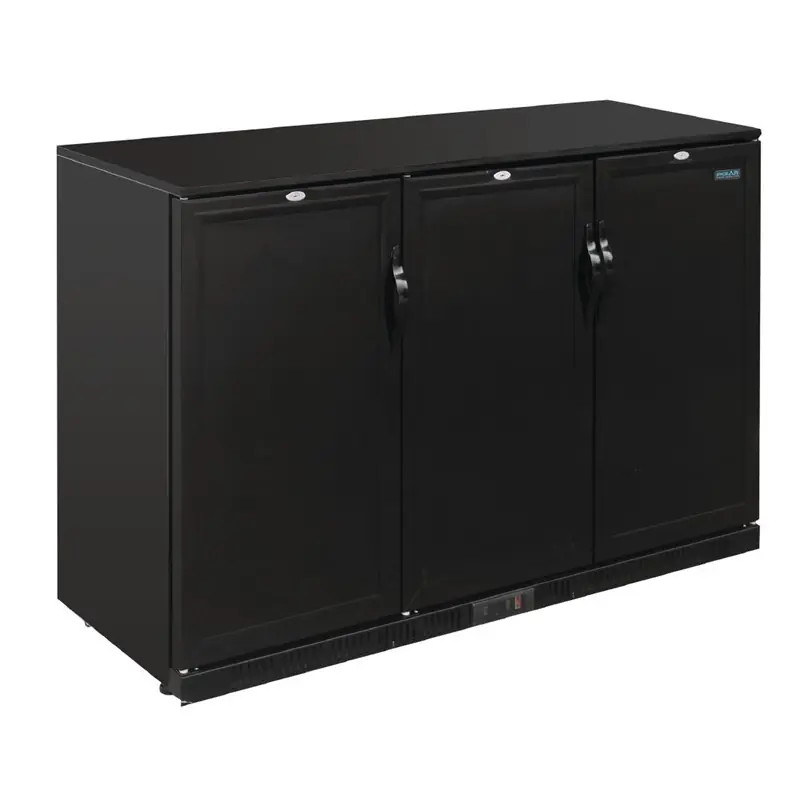 Koopje Polar G-serie 900mm barkoeling drie deuren 330L zwart