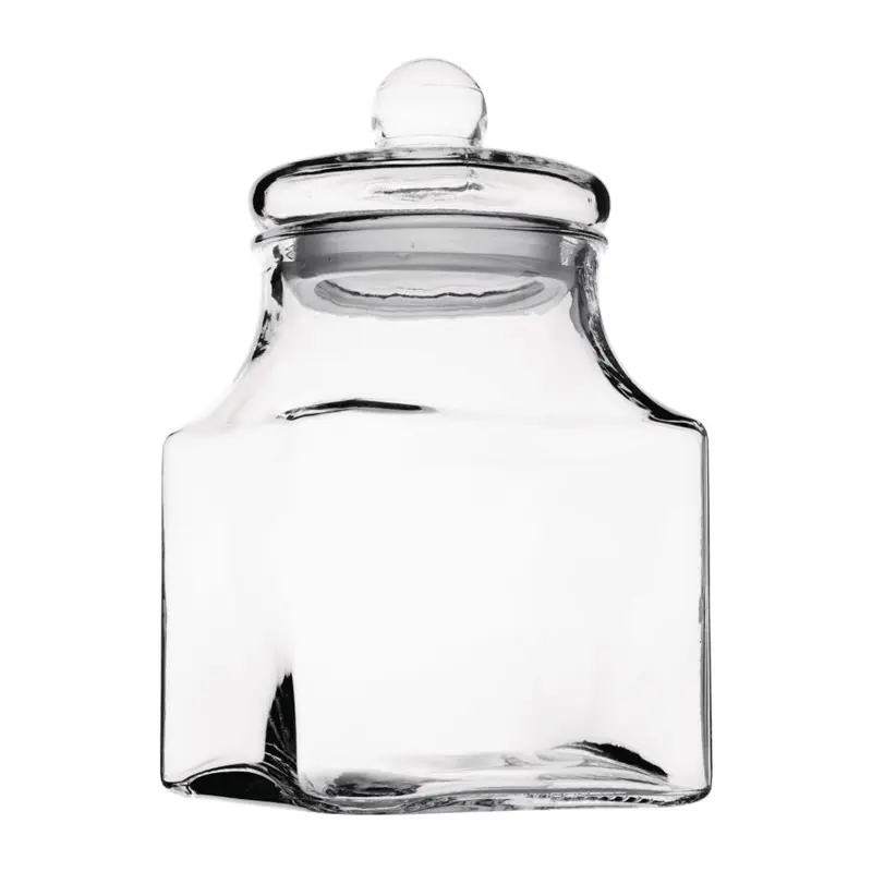Express Levering Olympia glazen voorraadpot vierkant 2,9L