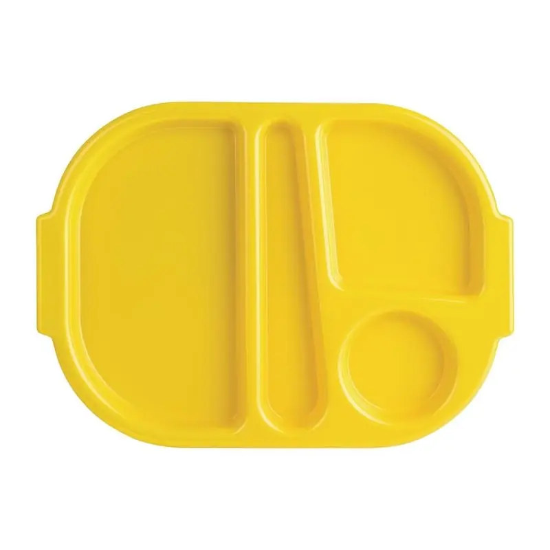 Olympia Kristallon dienbladen met vakken 32,2x23,6cm geel Merkproduct