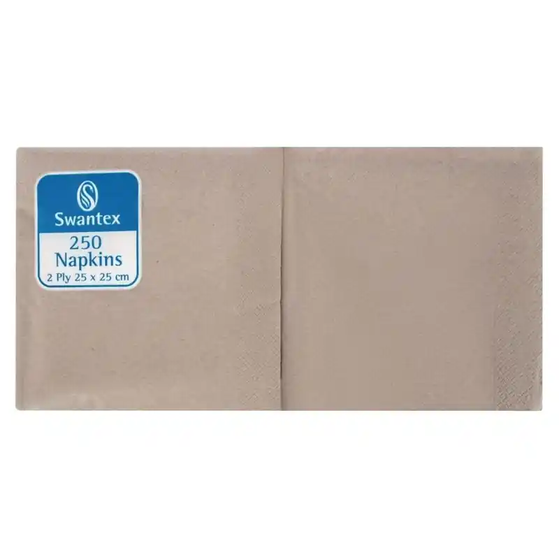 Kraft cocktailservetten composteerbaar 25cm (2000 stuks) Direct Verzonden