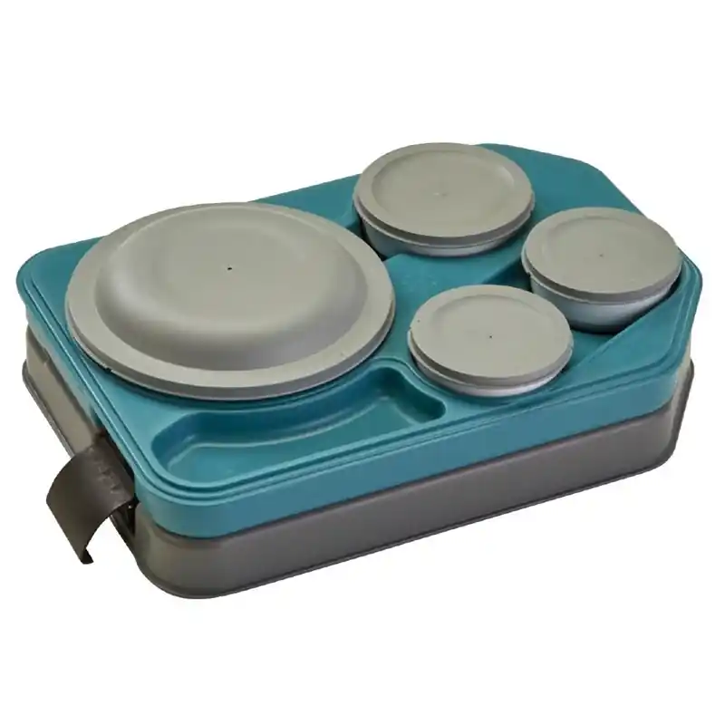 Rechtstreeks Van De Fabrikant Cambro Tablotherm Geïsoleerd dienblad met porseleinen schalen 37 x 53 x 10,5 cm