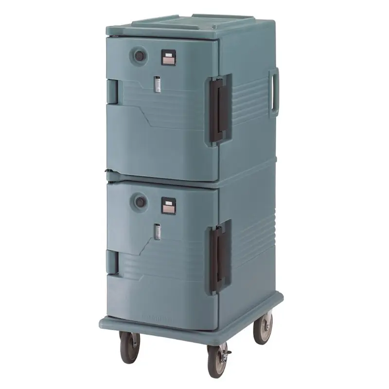 Uitverkoop Cambro Ultra Camcart met verwarmde deuren UPCH8 Slate Blue