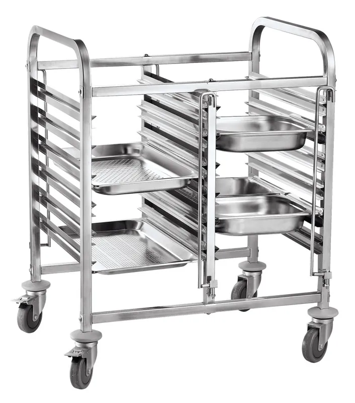 Direct Verzonden Verrijdbare dubbele wagen - 12 x GN 1/1