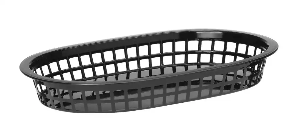 Lage Kosten Broodmandje, ovaal - Zwart - 275x175x(h)38mm