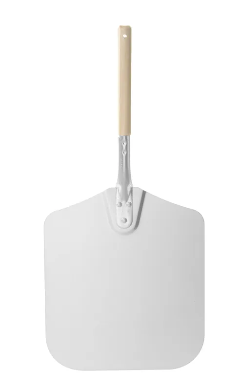 Goedkoop Pizzaschep vierkant met kort handvat - 710x355mm