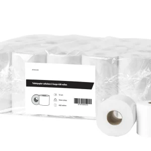Populair Toiletpapier cellulose 2-laags/400 vel - Verpakking 10x 4 rollen ø120 mm
