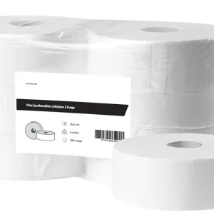 Koopje Maxi jumborollen cellulose 2-laags - Verpakking 6x 380 meter