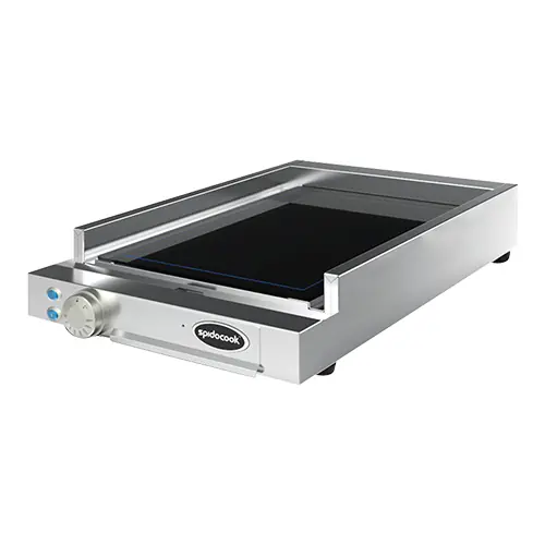 Op = Op SpidoCook keramische bakplaat 2.5kW - 398x610x(h)127mm