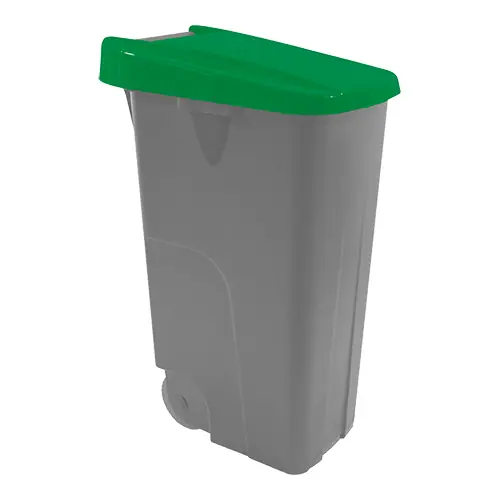Actieprijs Afval container 85L - Groen deksel