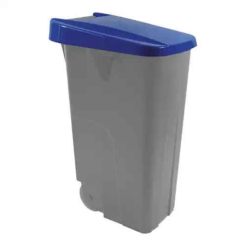 Afval container 85L - Blauw deksel Lage Prijs