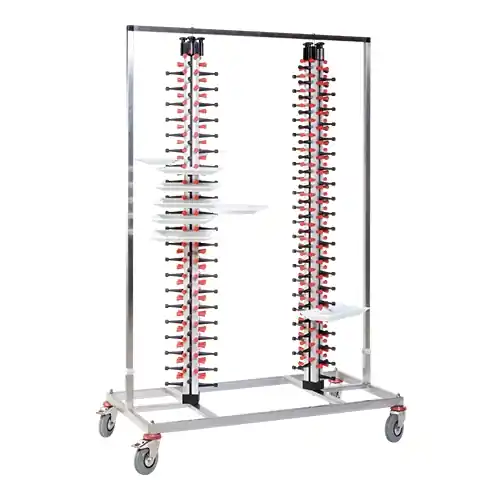 bordenrek dubbel 1200x600x(H)1860mm Bestseller