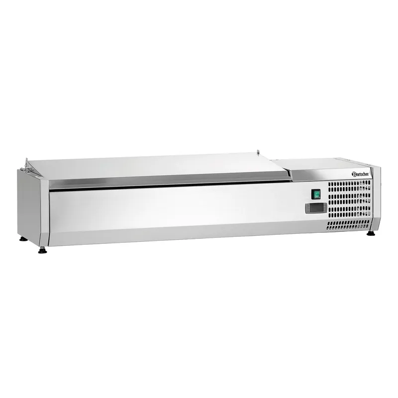Opzetkoelvitrine 3x1/3GN+1x1/2GN - 1300x395x(h)290mm Seizoensaanbieding