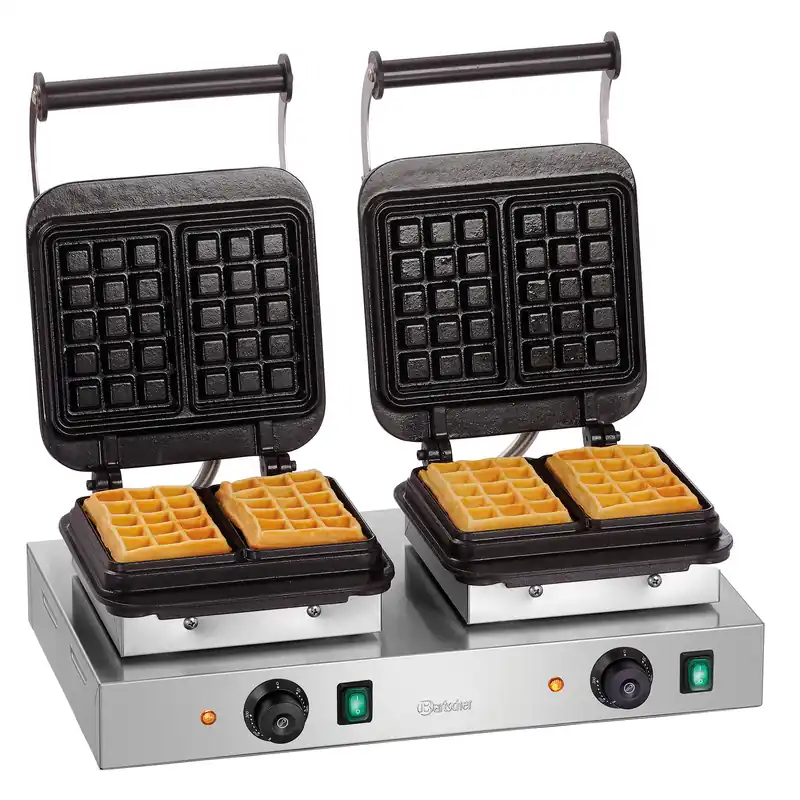 Dubbel wafelijzer - Bartscher - Brusselse wafels Exclusieve Aanbieding