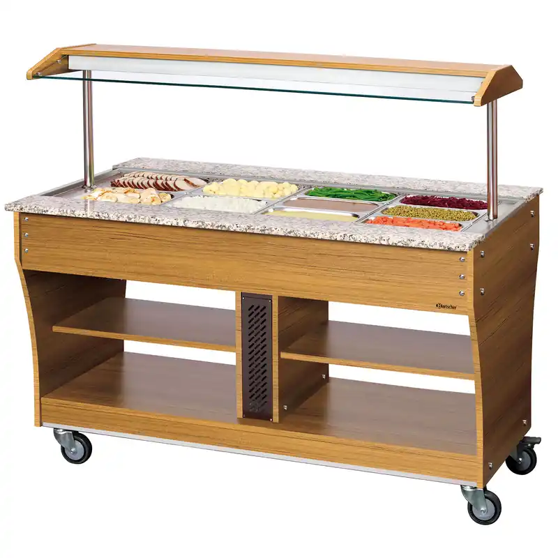 Buffetwagen, warm, 4x 1/1 GN Beperkte Voorraad
