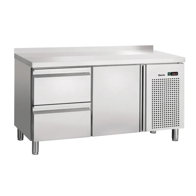 Koelwerkbank S2T1-150MA 1deur+2 lades - 1342x700x(h)850mm Finale Uitverkoop