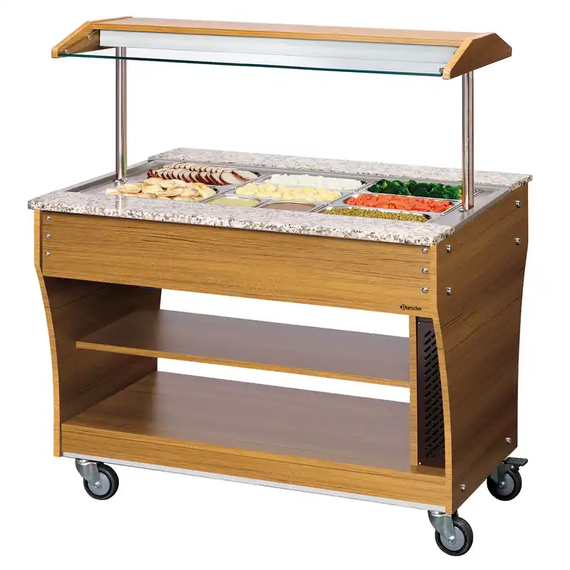Buffetwagen, warm, 3x 1/1GN Snelle Levering