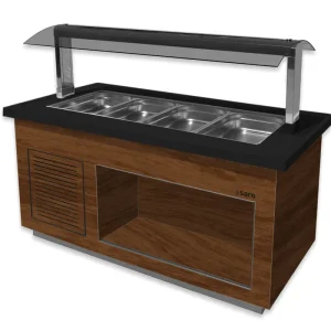 SARO Saladebar model PREMIUM LINE- SB-K 170 okkernoot Merkproduct