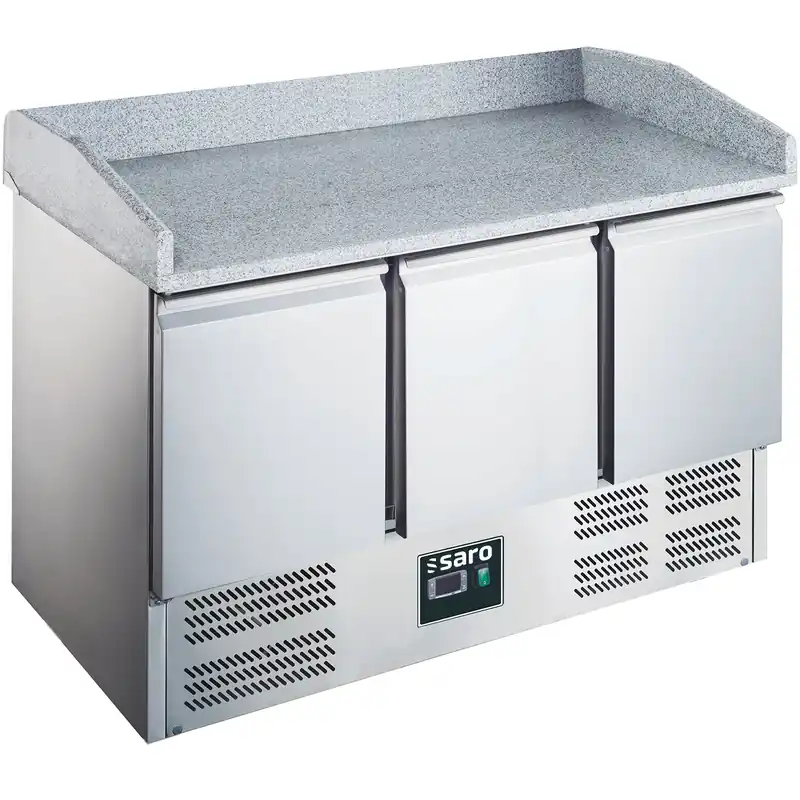 Gecertificeerd SARO Pizzawerkbank met glasvitrine model ES 903 PZ