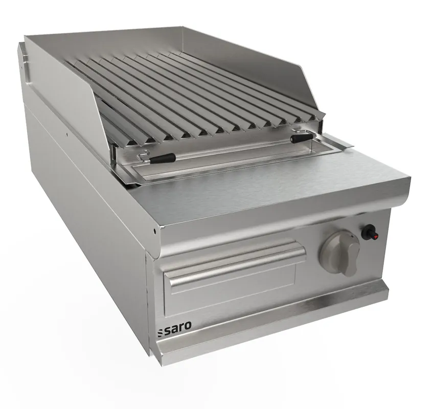 Op = Op SARO Gas lavasteen grill tafelblad - model LQ / BS1BB