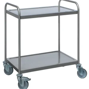 Lage Kosten RVS serveerwagen 2 niveaus - Saro - 870x575x(h)970mm