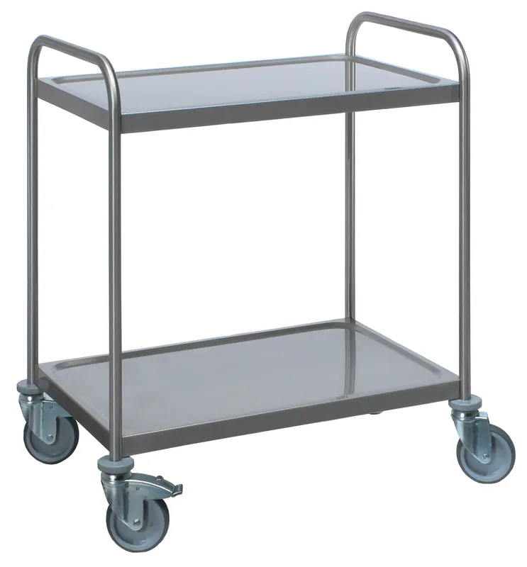 Lage Kosten RVS serveerwagen 2 niveaus - Saro - 870x575x(h)970mm