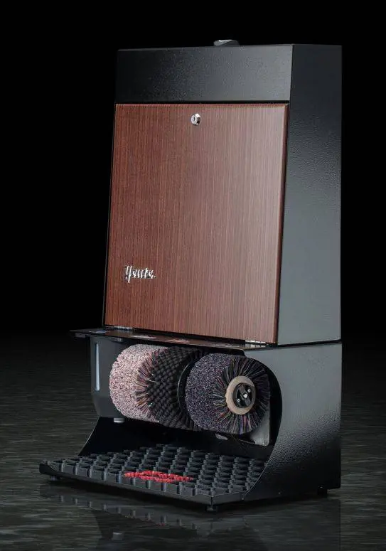 Schoenpoetsmachine Ronda 30 - 3 Borstels - Staal - Jacaranda - 460(l)x300(d)x790(h)mm Must-Have