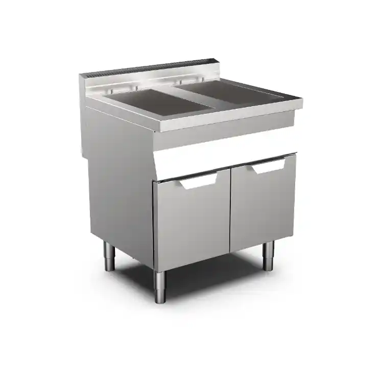 Mareno M0-700 line gasfriteuse 2x 15 liter- 80cm Merkproduct