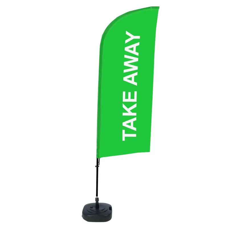 Beachflag Complete Set Take Away Groen Dagaanbieding