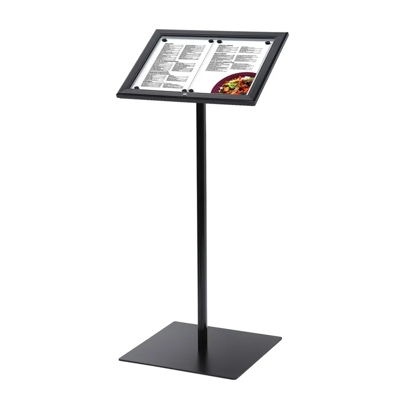 Menukast Met Slot 2 x A4 Zwart Dagaanbieding