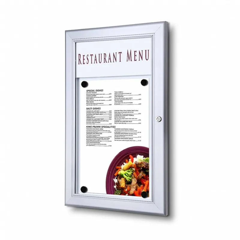 Op = Op Outdoor Menu Case 1 x A4 Aluminium